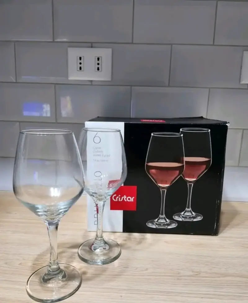 Set de 6 copas de vino Cristar