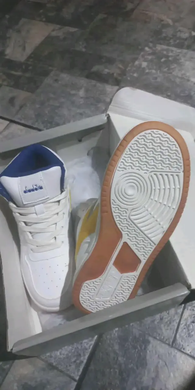 Zapatillas deportivas Diadora blancas de caña alta - 2