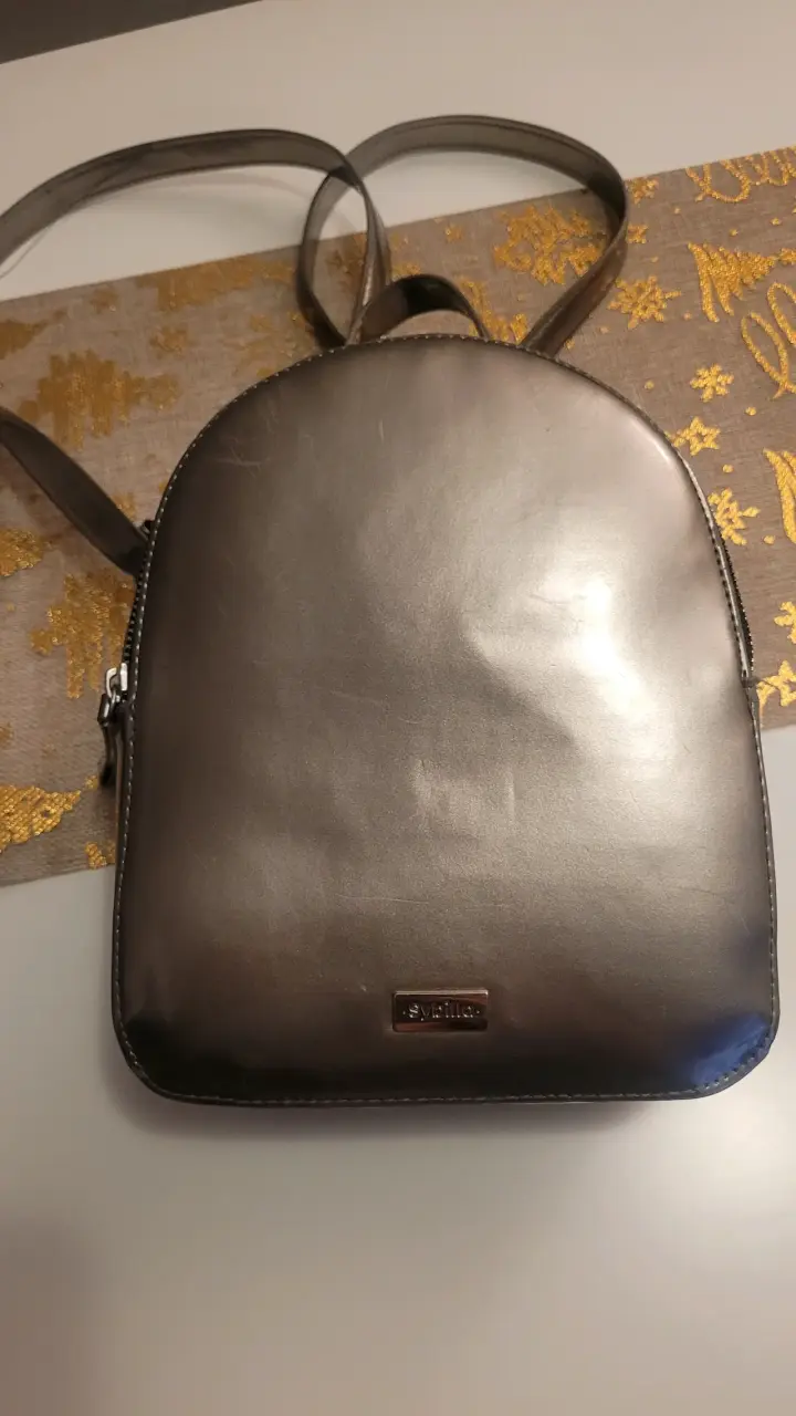 Mochila gris metálico Sybilla - 1