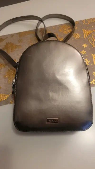 Mochila gris metálico Sybilla - miniatura 1