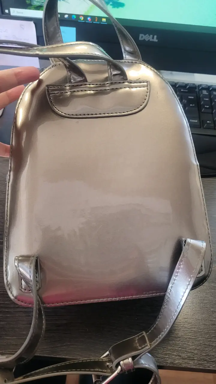 Mochila gris metálico Sybilla - 3