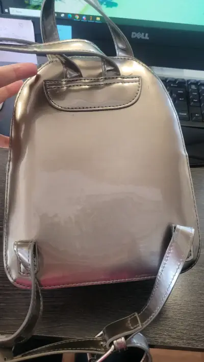 Mochila gris metálico Sybilla - miniatura 3