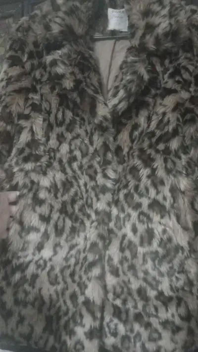 Abrigo de piel sintética estampado leopardo - miniatura 3