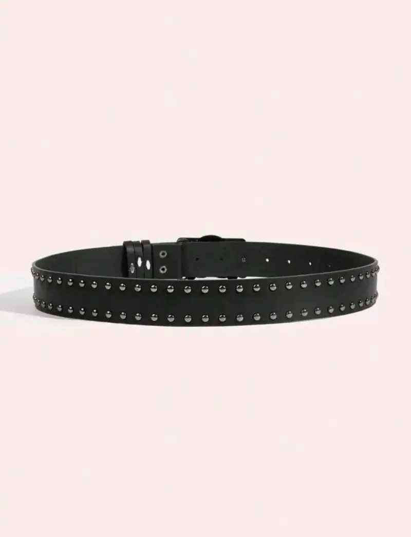 Cinturón negro con calaveras - 3