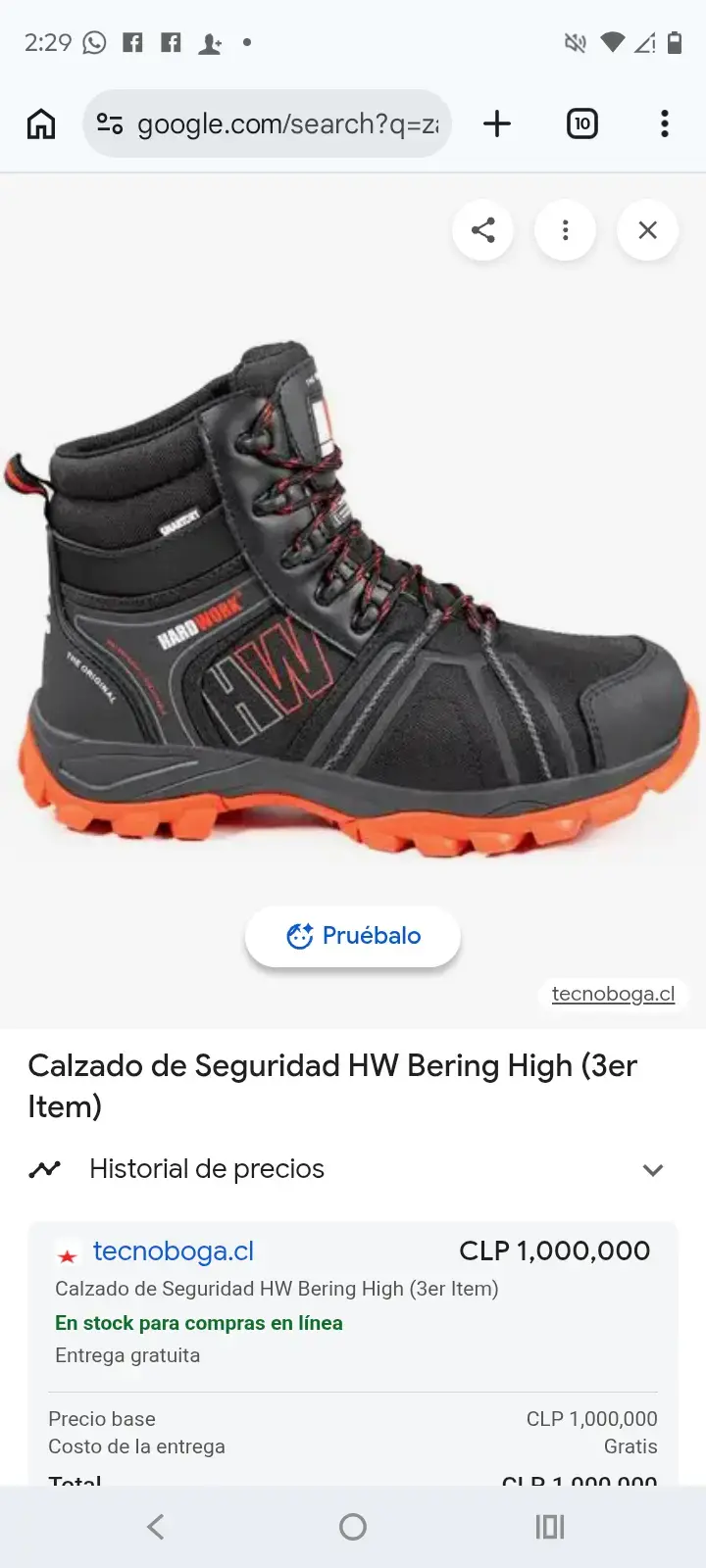 Botas de seguridad HW Bering High negras - 1