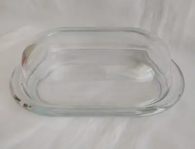 Mantequillera o Quesera de vidrio transparente - miniatura 3