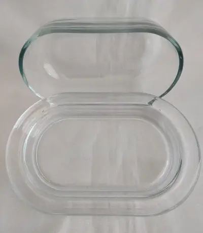 Mantequillera o Quesera de vidrio transparente - miniatura 5