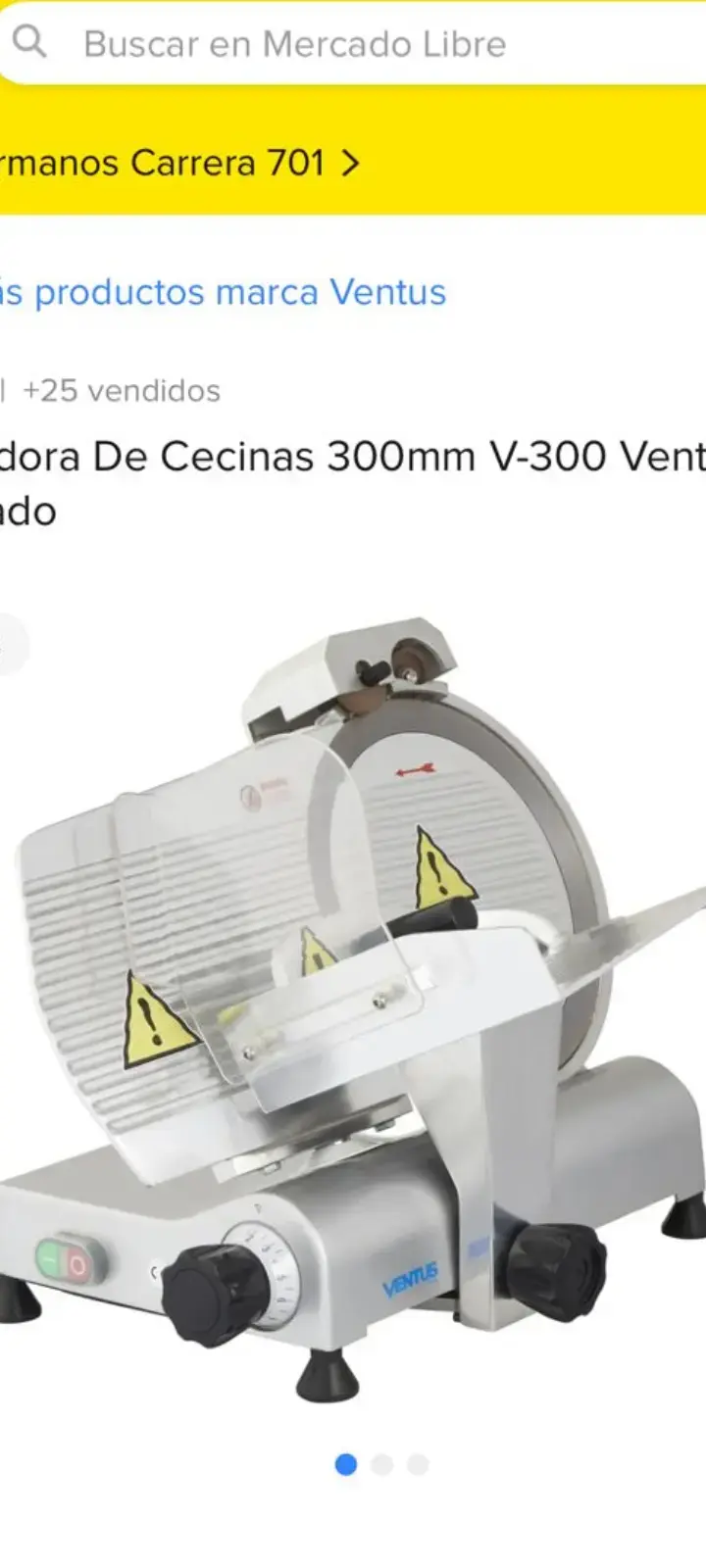 Cortadora de Cecinas Ventus V-300 300mm