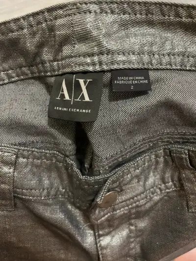 Pantalones plateados brillantes para mujer - miniatura 3