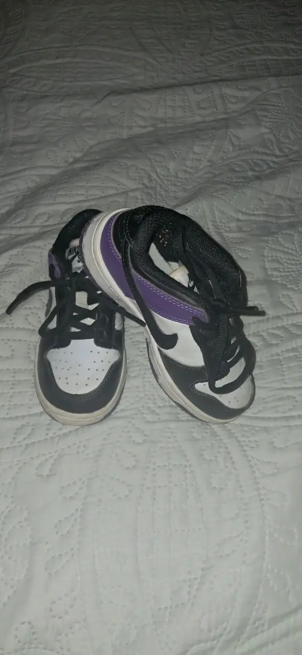 Zapatillas infantiles brillantes con velcro - 3