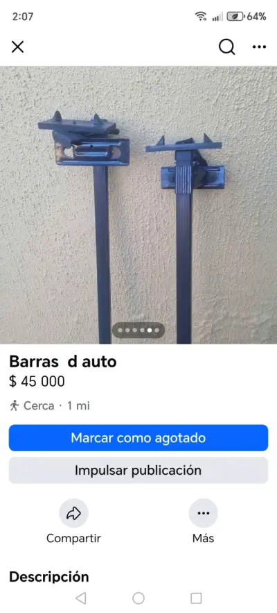 Barras portaequipaje para auto - miniatura 2
