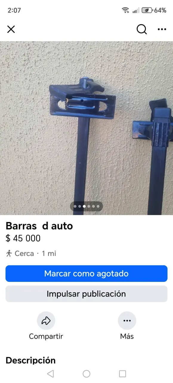 Barras portaequipaje para auto - 4
