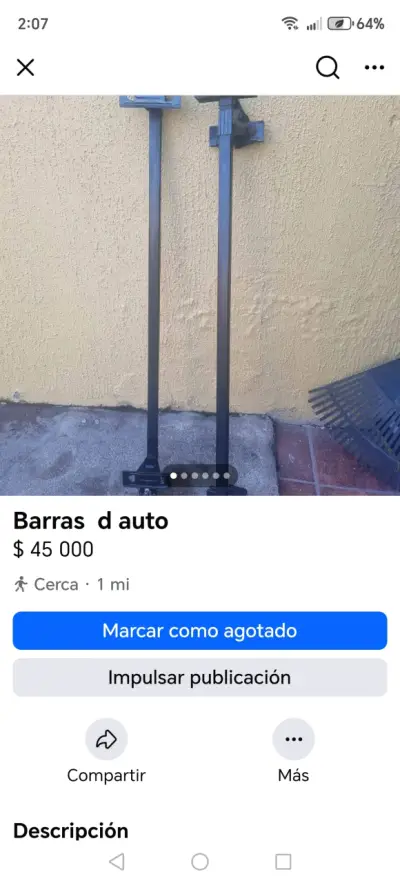 Barras portaequipaje para auto - miniatura 6