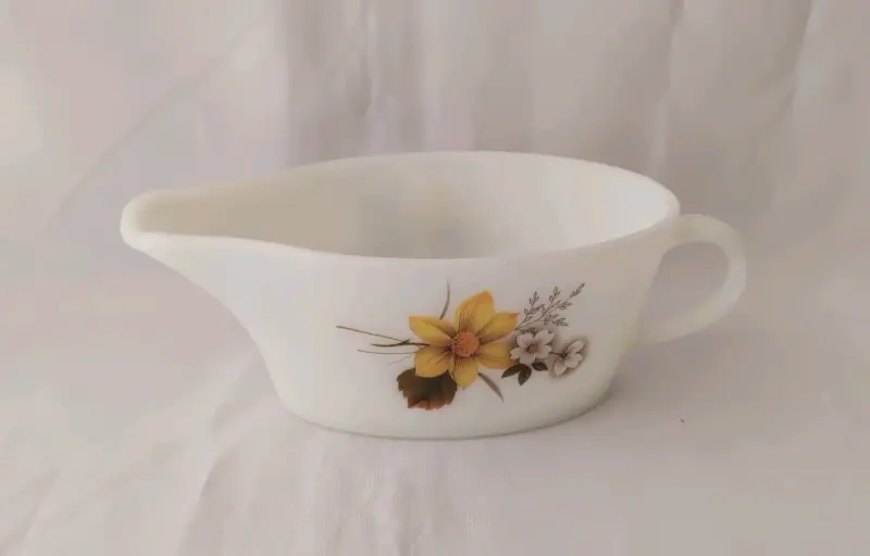 Salsera o Cremero Vintage  con diseño floral - 1