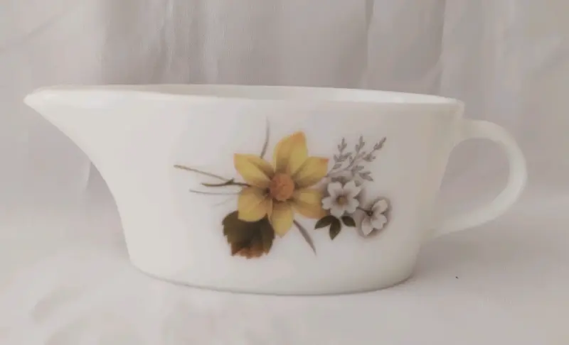 Salsera o Cremero Vintage  con diseño floral - 2