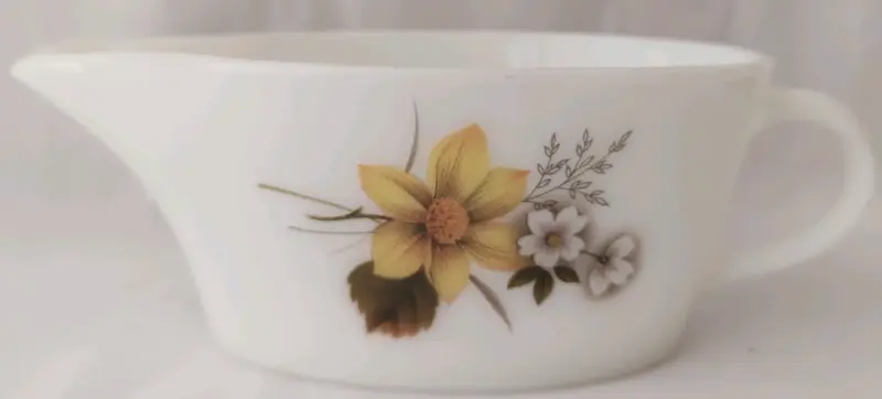 Salsera o Cremero Vintage  con diseño floral - 5