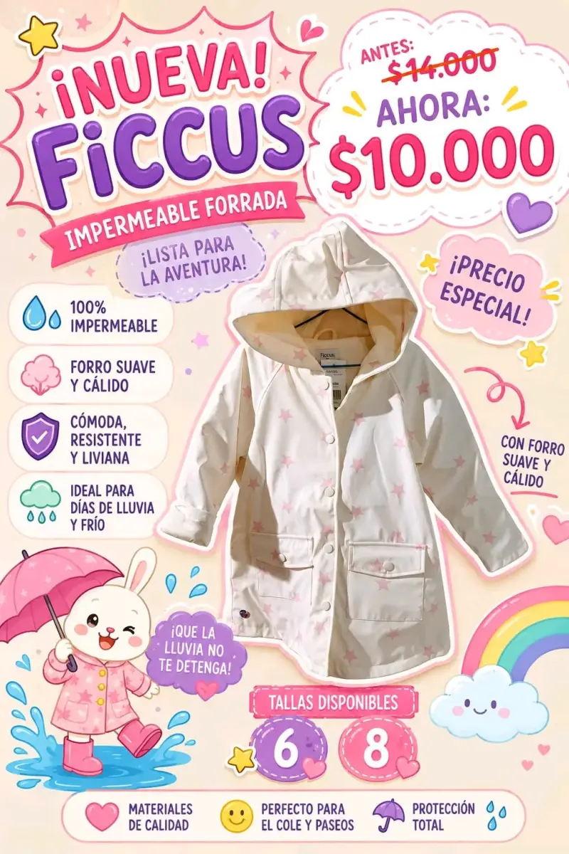 Impermeable FICCUS forrado para niños - 3