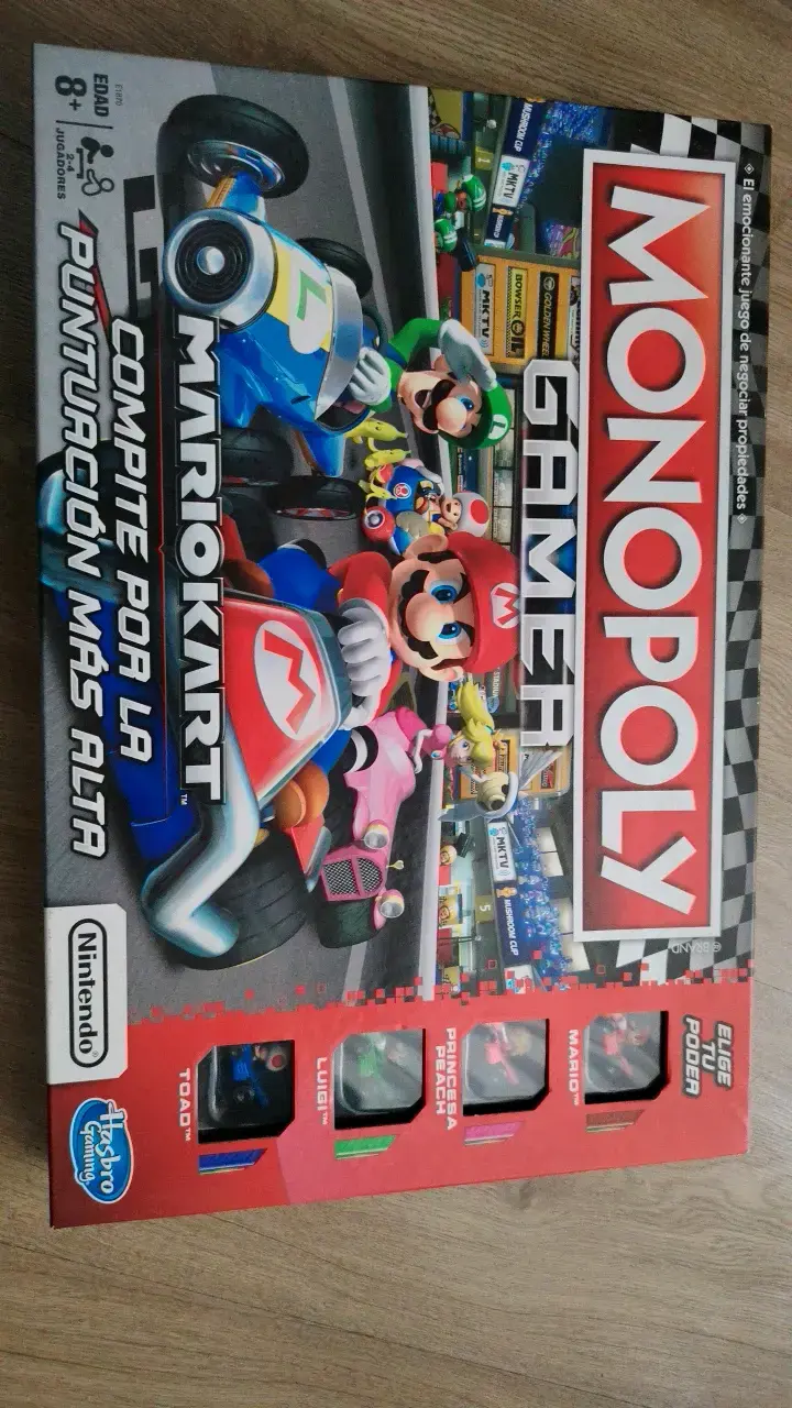 Juego de mesa Monopoly Mario Kart - 1