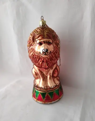 Adorno vintage navideño León de circo 🎪 - miniatura 1