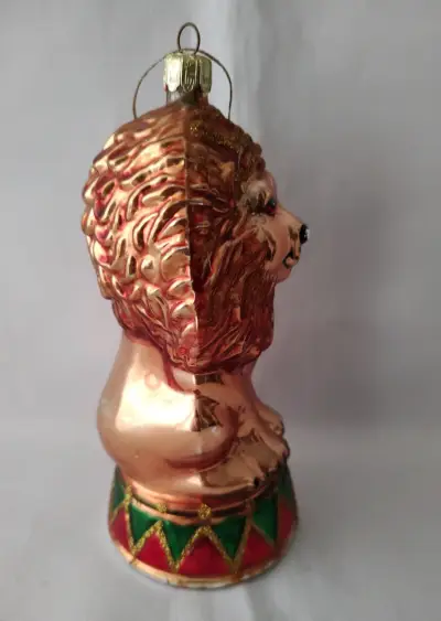 Adorno vintage navideño León de circo 🎪 - miniatura 3