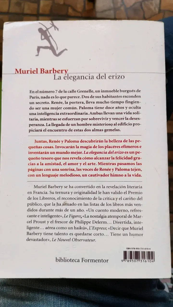Libro 'La elegancia del erizo' de Muriel Barbery - 2