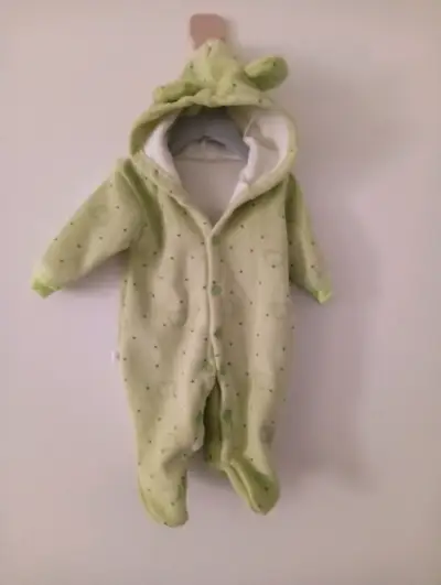 Enterito de bebé con capucha orejas - miniatura 3
