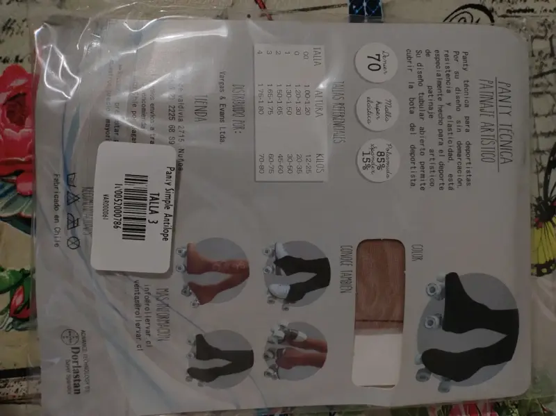 Panty técnica para patinaje artístico Roller Var - 2