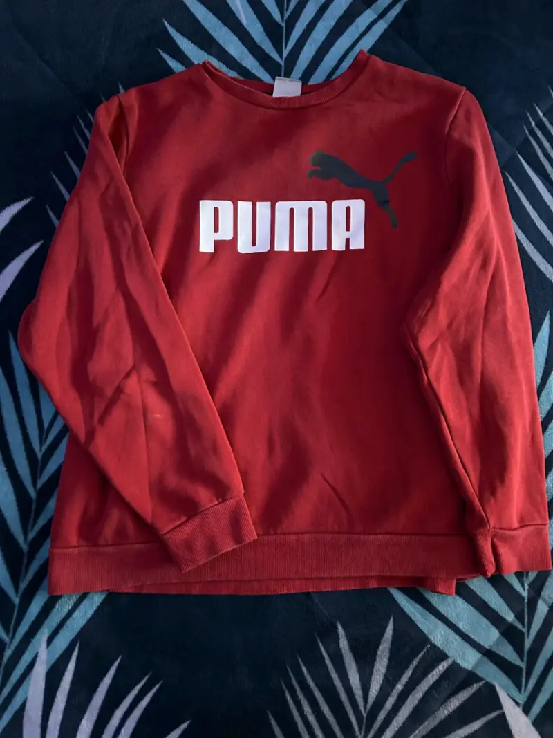 Polerón Puma rojo unisex