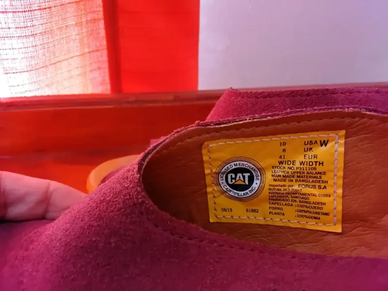 Sandalias de tacón CAT color burdeos - 3