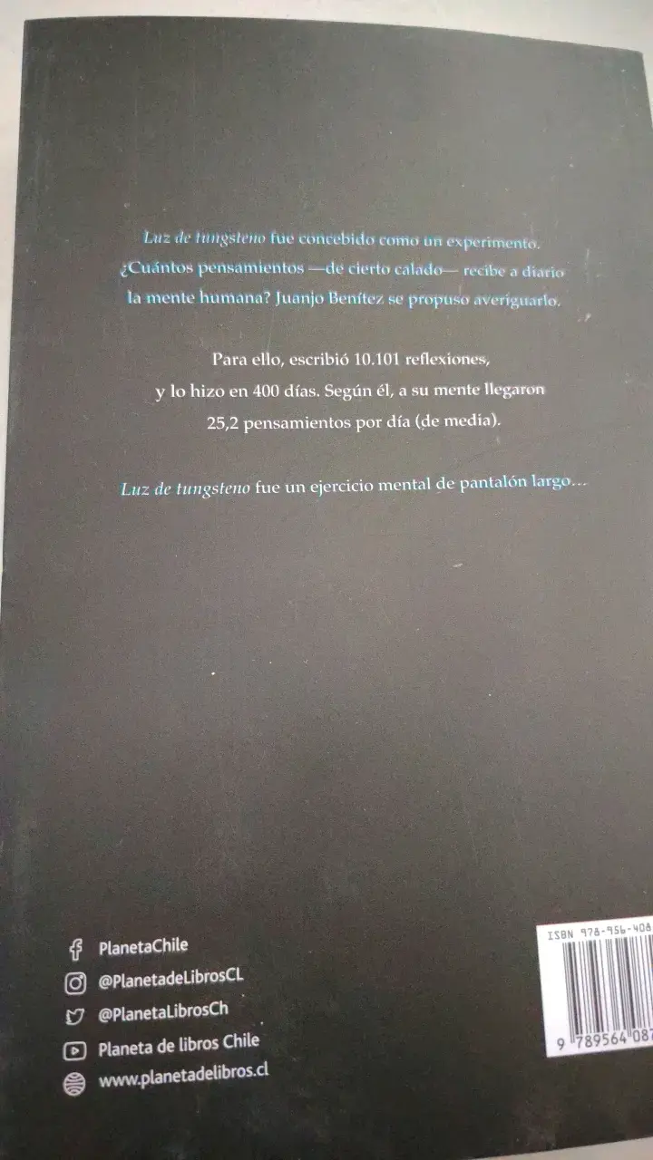 Libro 'Luz de Tungsteno' de JJ Benítez - 3