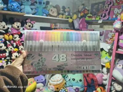 Set plumones de doble punta y plumones acrilicos - miniatura 1