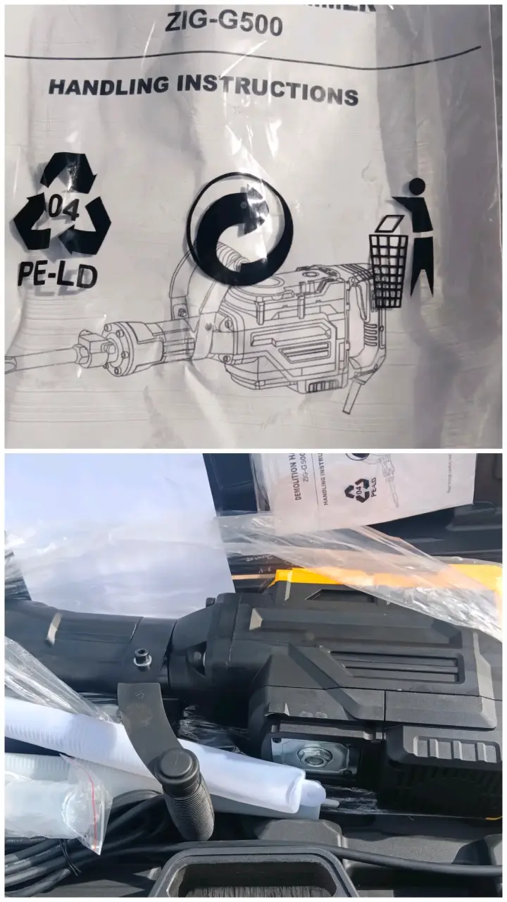 Martillo demoledor ZIG-G500 potente y duradero