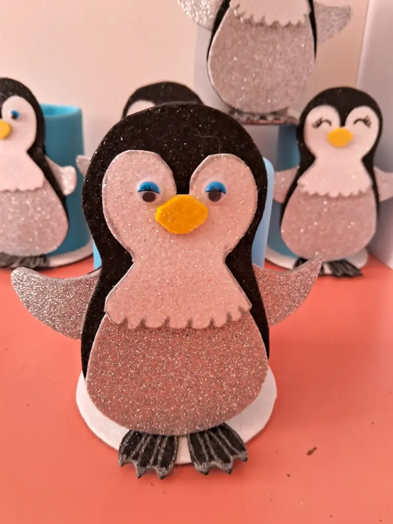 Sorpresa para cumpleaos de pingüinos decorativos - 1