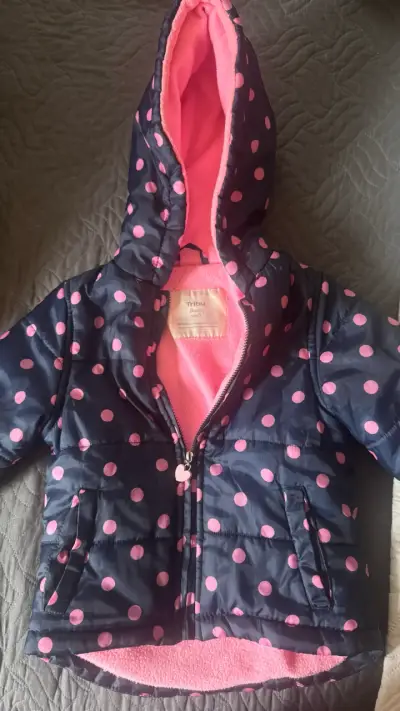 Parka infantil Tribu azul con lunares - miniatura 1
