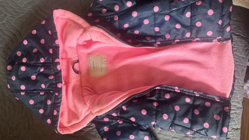 Parka infantil Tribu azul con lunares - 2