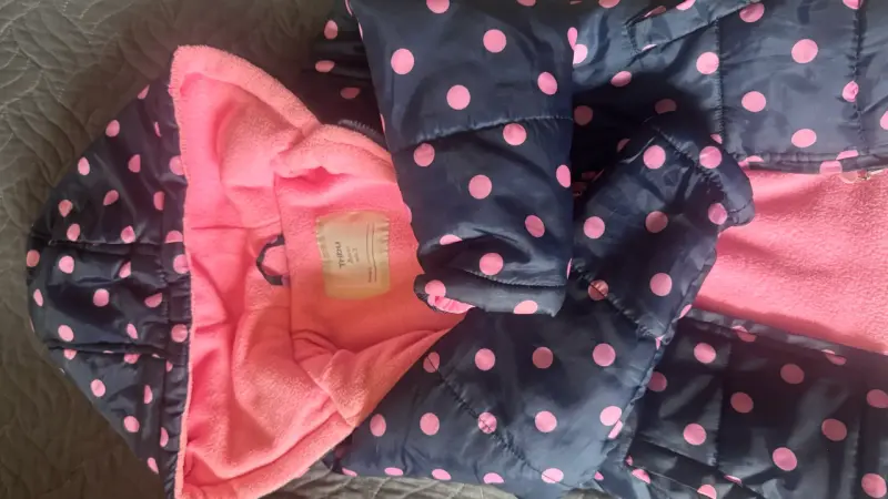 Parka infantil Tribu azul con lunares - 3
