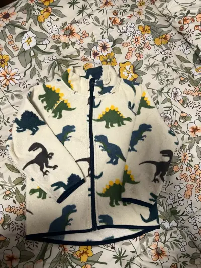 Parka morada con capucha de piel sintética - miniatura 6