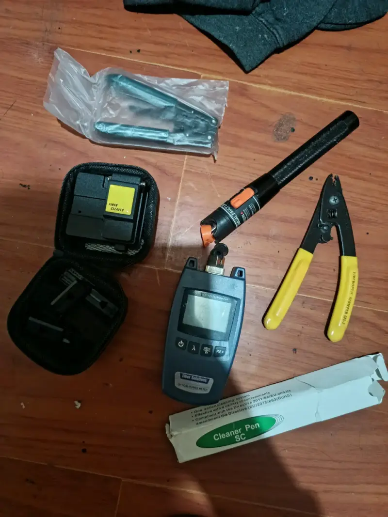 Kit de herramientas para fibra óptica