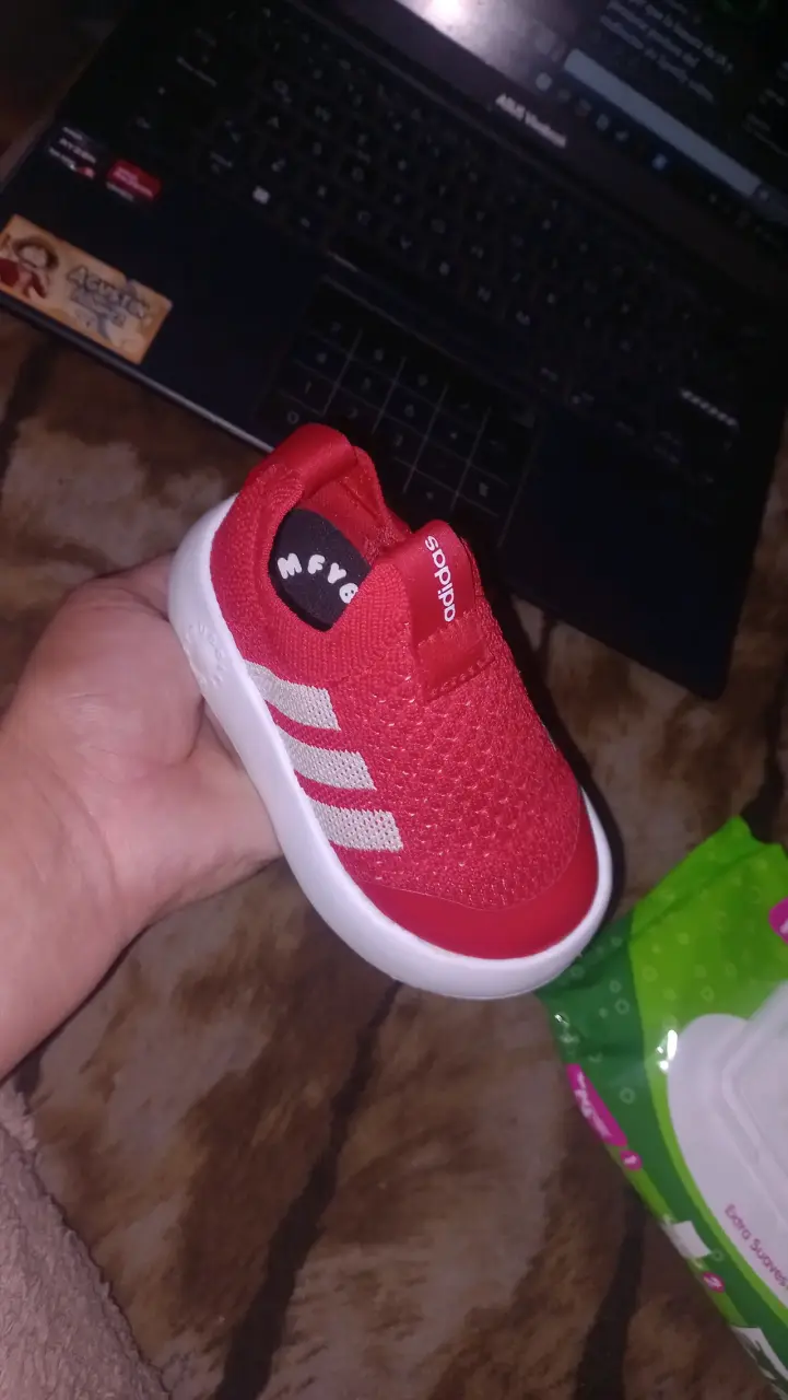Zapatillas rojas Adidas para bebé - 1