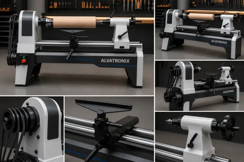 Torno para madera Alvatronix profesional - 2