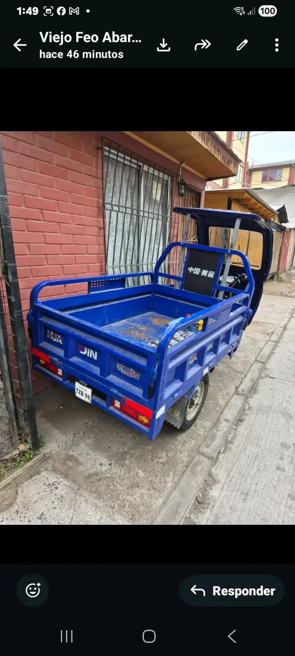 Motocarro de carga azul Hua Jin - 2
