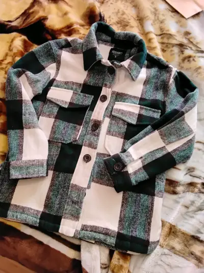 Chaqueta de franela a cuadros Issimo - miniatura 1
