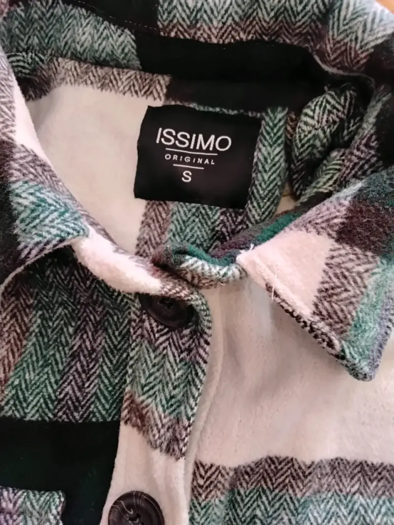 Chaqueta de franela a cuadros Issimo - 2