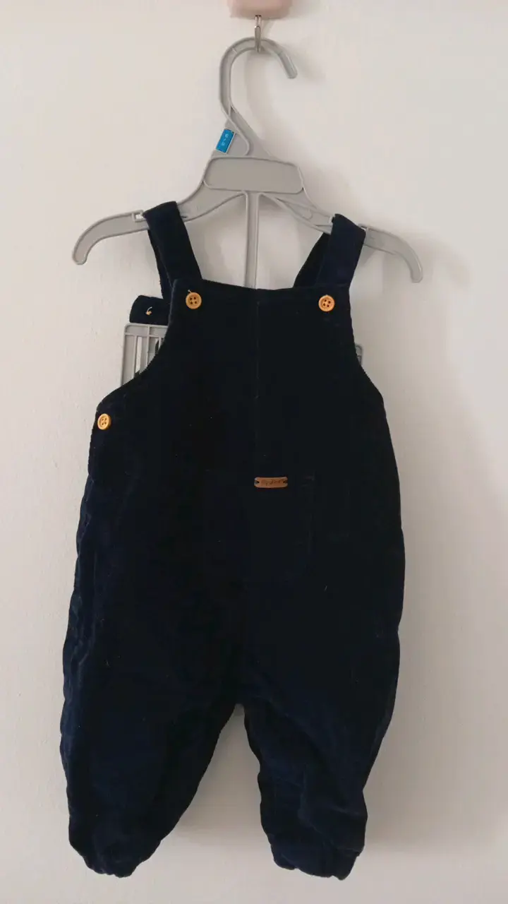 Jardinera, poleron y jeans bebe