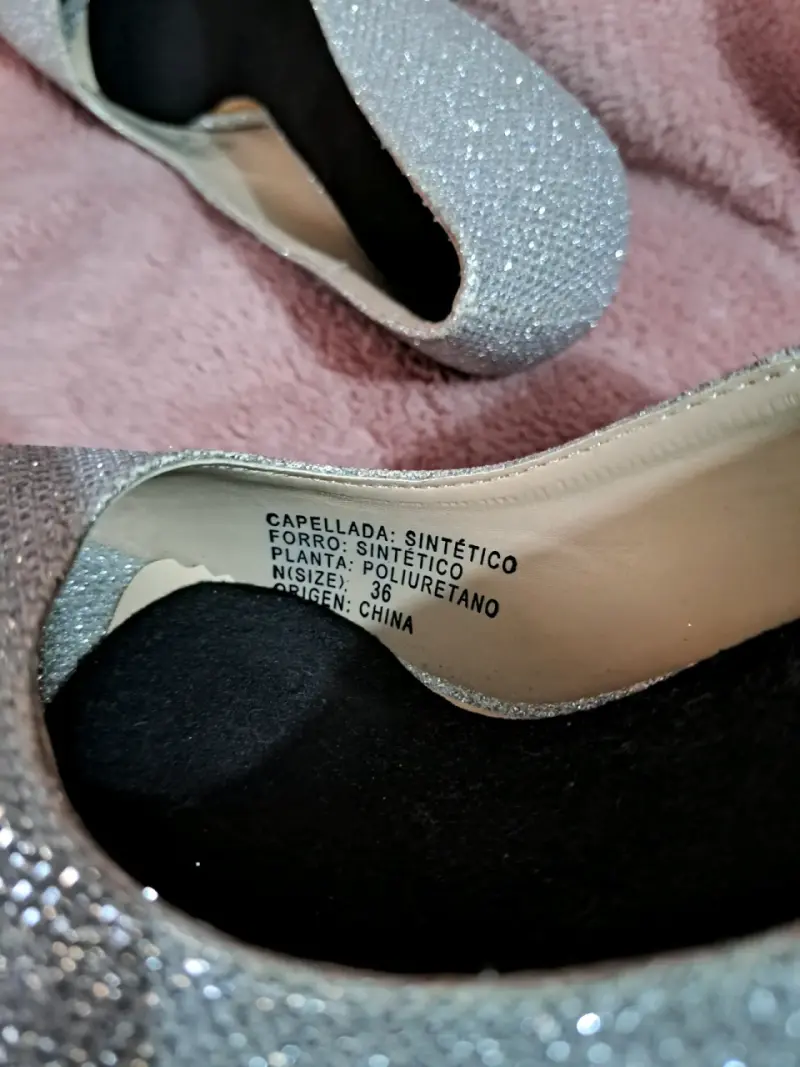 Tacones brillantes con punta abierta para fiesta - 5