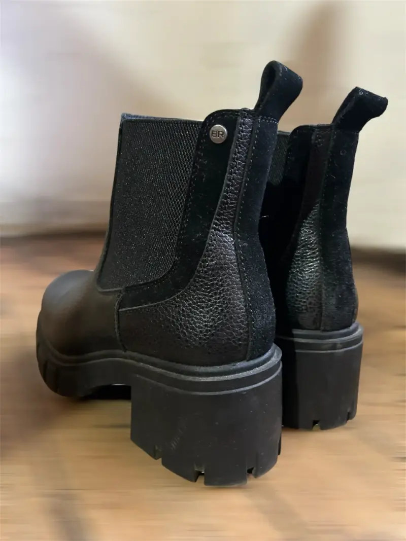 Botines negros de cuero bruno rossi - 3