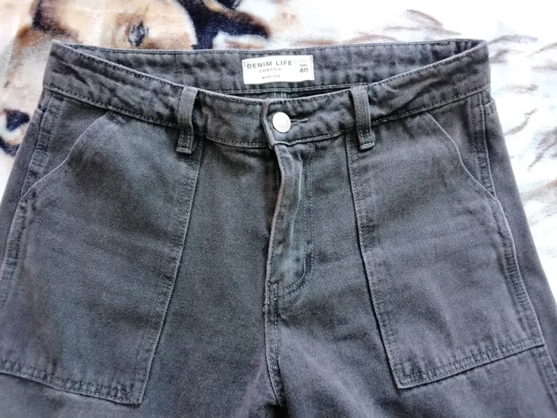 Pantalones cargo negros para mujer - 2