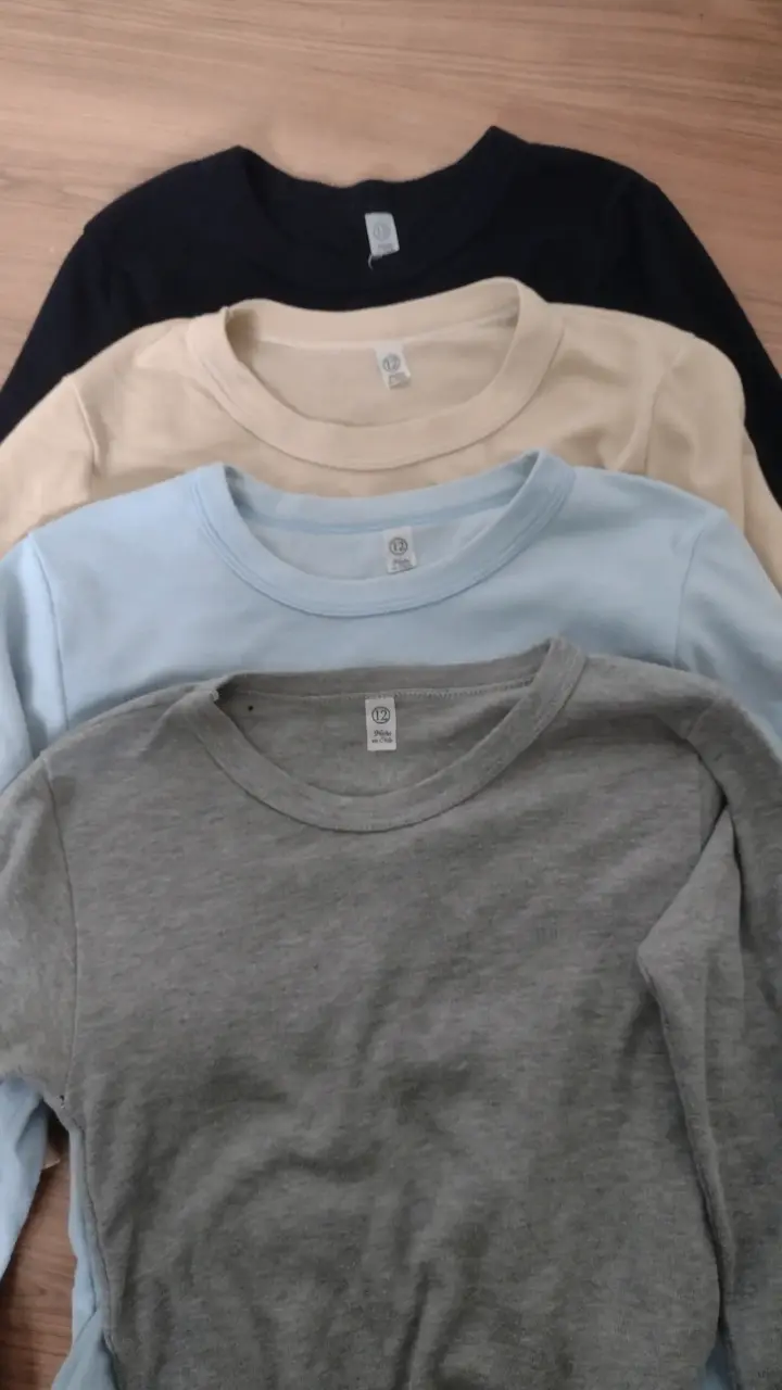 Pack de poleras básicas para niños