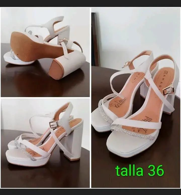 Zapato de fiesta alto talla 36
