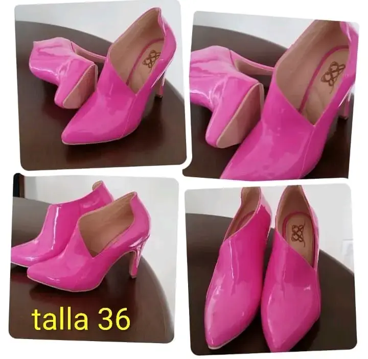 Zapatos de tacón alto fucsia talla 36